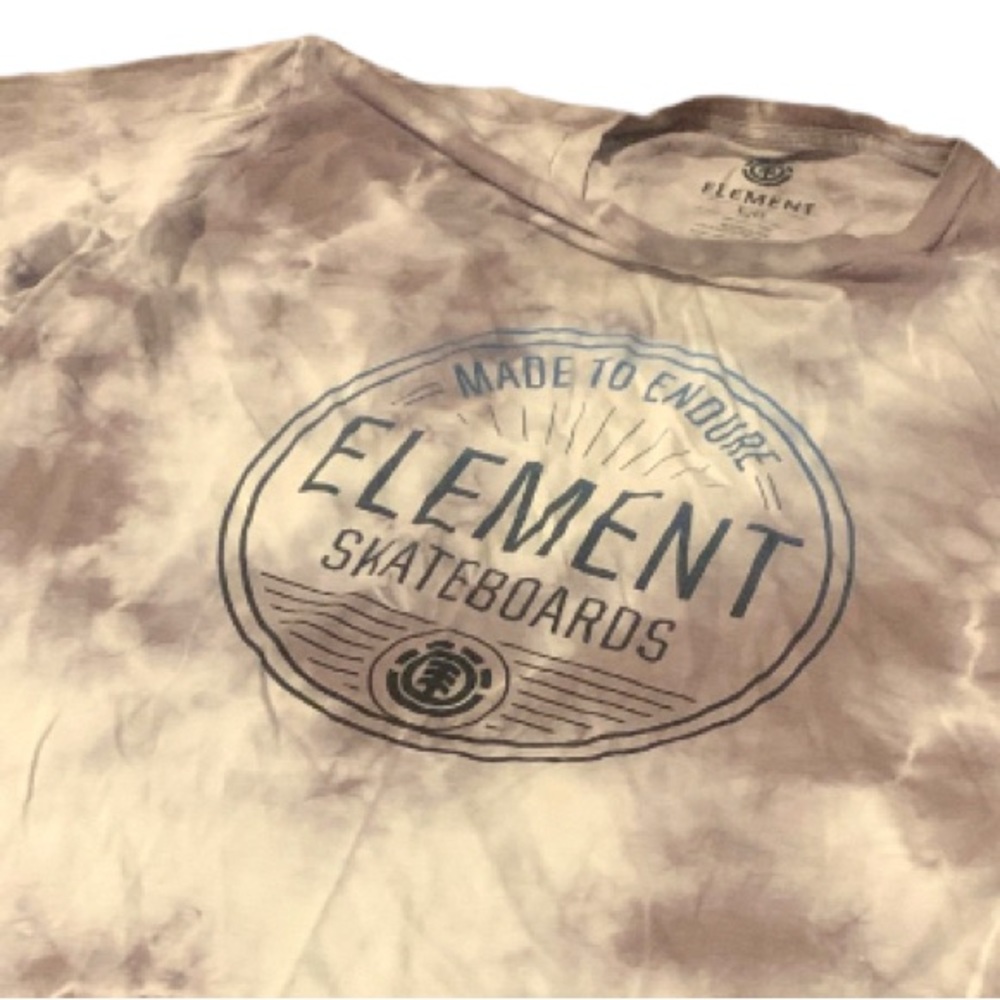 Element Skateboards Made To Endure Tie Dye Short Sleeved Vintage T-Shirt Large